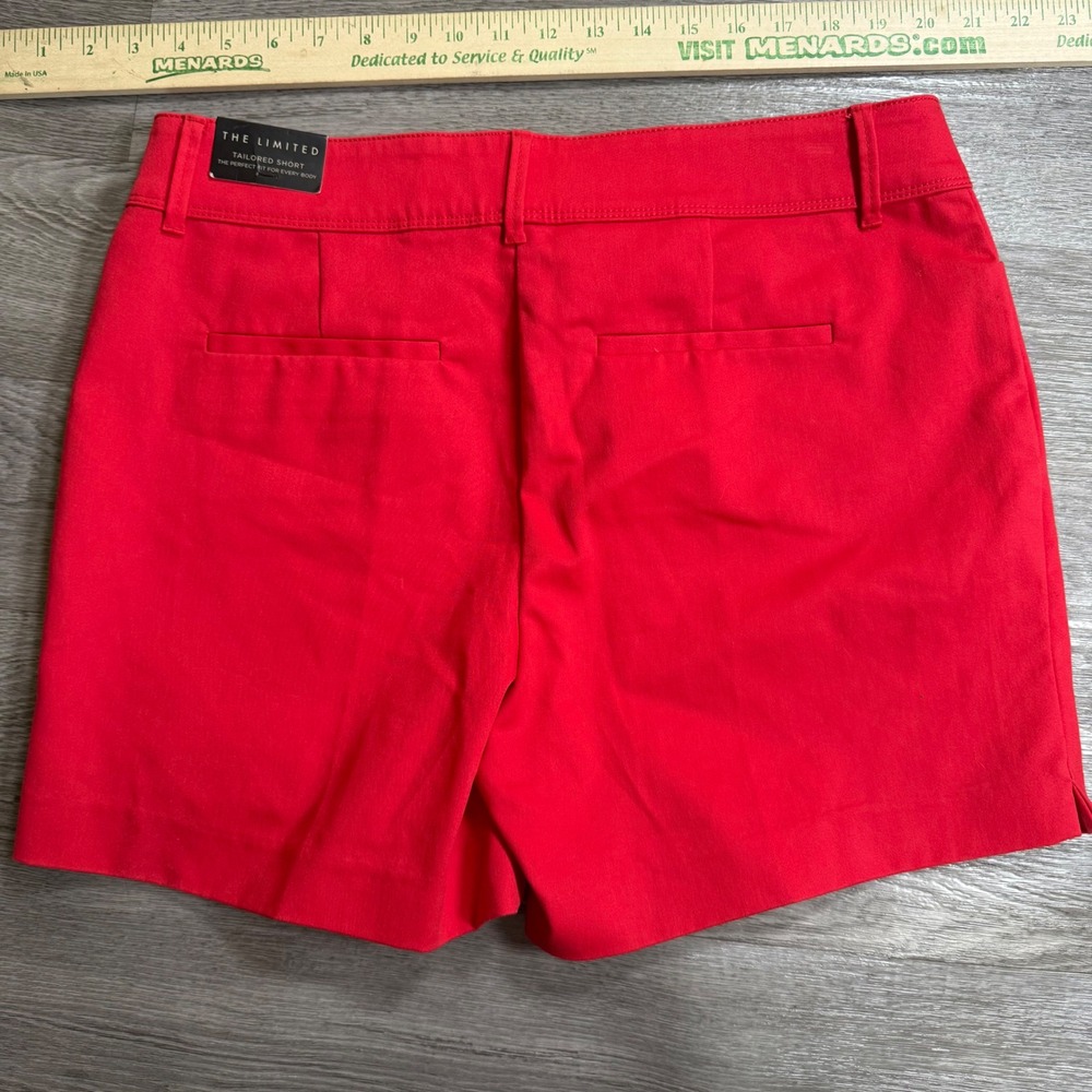 The Limited Tailored Shorts Harvest Red‎ Stretch Flat Front Mid Rise LMD180SS 10 - Picture 7 of 8